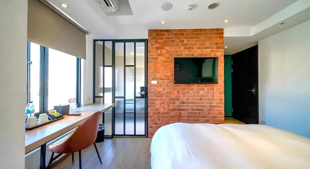 O podwyższonym standardzie dwuosobowy pokój Hotel East Taichung