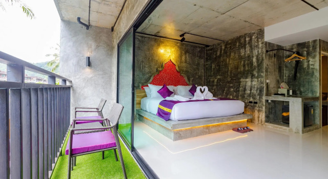 Двухместный номер Deluxe с видом на море Maneetel Krabi Beachfront-SHA Plus