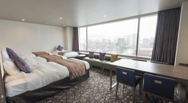 Четырёхместный номер Deluxe HOTEL MYSTAYS Sapporo Nakajima Park