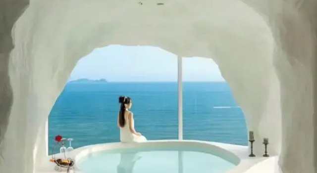 Двухместный номер Standard с балконом Miyue Santorini Seaview Resort Hotel