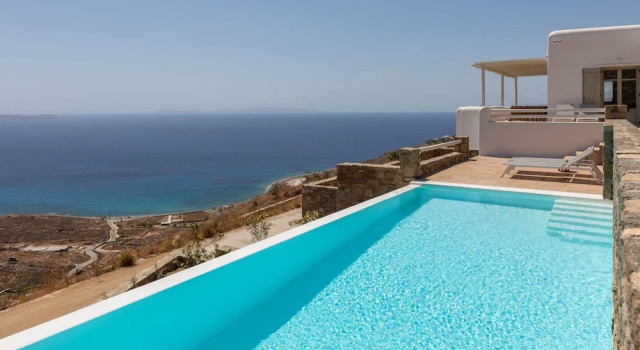 Вилла Renovated Luxury Oceanview Villa with Pool in Mykonos