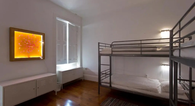 Кровать в общем номере Hostel Alegria