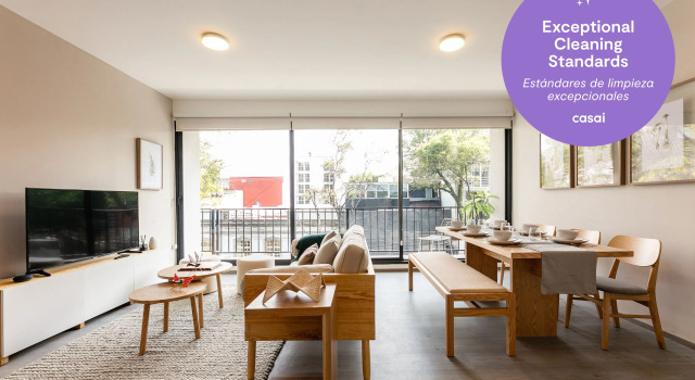 Casai Charming 3BR 2BA Apt in Roma Norte