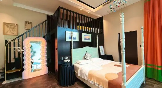 Четырёхместный семейный люкс с видом на море Guanlan Residence Seaview Resort Villa