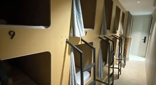 Кровать в общем номере BuenaSentro Hostel
