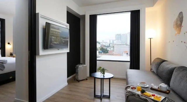 Suite 1 camera da letto con vista mare de Braga, ARTOTEL Curated
