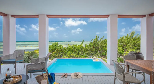 Апартаменты с 2 комнатами oceanfront Les Villas du Lagon