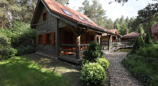 Коттедж Leśny Zakątek balia kąpielowa ognisko sauna basen rowery w cenie pobytu Realizujemy Podlaski bon turystyczny
