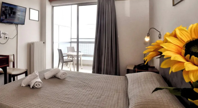 Одноместный номер Standard с балконом и с видом на море Siagas Beach Hotel