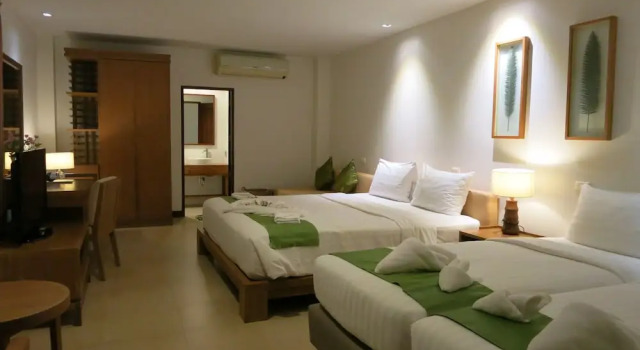 Четырёхместный семейный номер Standard с балконом и с видом на море Islanda Resort Hotel