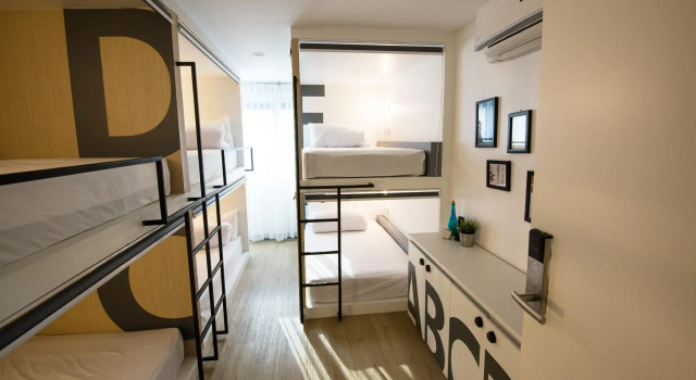 Кровать в общем номере MonkeyNap Hostel