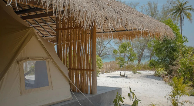 Тент с балконом и с красивым видом из окна Tamu Koh Rong