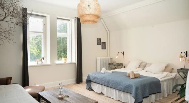 Deluxe Doppel Zimmer mit Blick auf den Park Edelsminde Bed & Breakfast