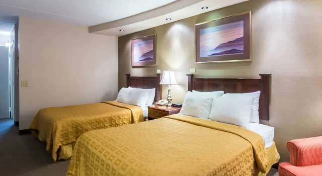 Четырёхместный номер Standard с видом на бассейн Plaza Inn & Suites