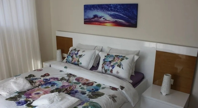 Апартаменты с 2 комнатами с балконом Korfez Garden Apartments