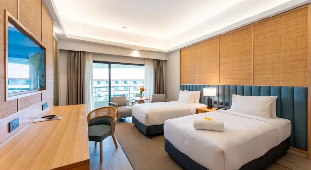 Двухместный номер Deluxe с балконом и с видом на море Swiss-Grand Beach Resort Kuantan - Newly Upgraded 5-Star