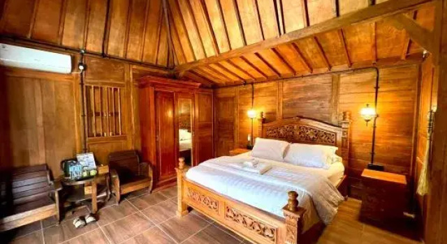 Lüks çift kişilik oda Nglaras Resort Yogyakarta