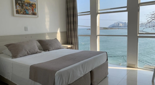 Двухместный номер Comfort рядом с пляжем Grand Hotel Guarujá - A sua Melhor Experiência Beira Mar na Praia