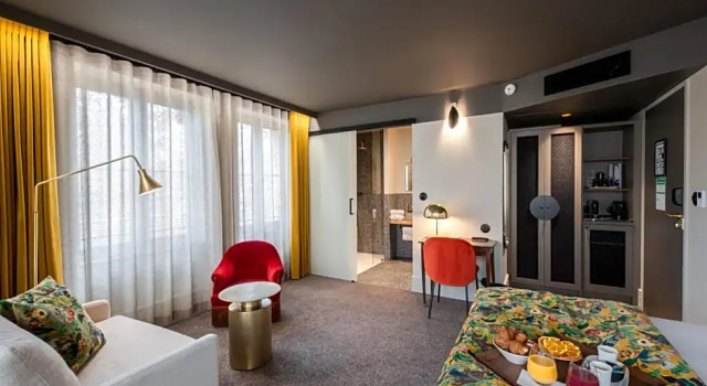 Семейный полулюкс Hôtel de lAbbaye Lyon - Boutique Hôtel