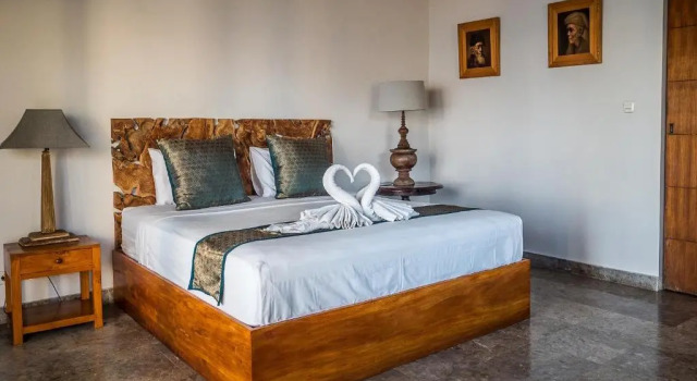 Двухместный номер Deluxe рядом с пляжем Amed Beach Villa