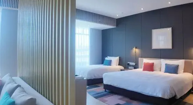 Rodzinny suite 2 sypialnie z widokiem na morze Lujiang Mega Hotel