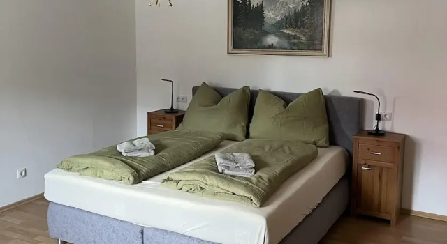 Apartment mit Gartenblick