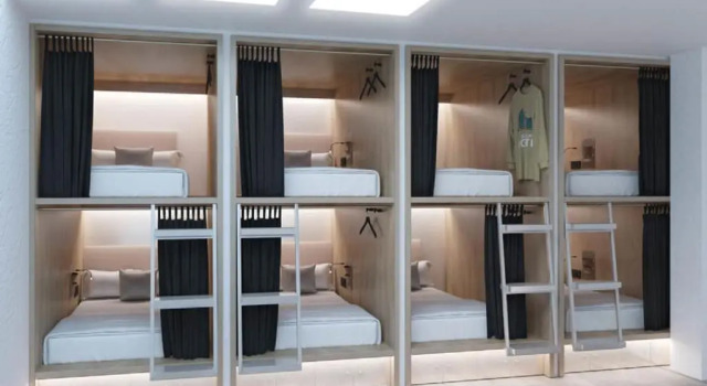 Кровать в общем номере (женский номер) Y Hostel - Albergue Juvenil