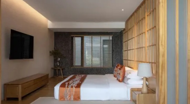 Семейный люкс с 2 комнатами с балконом и с видом на море Muhaitingfeng·Banshan Seaview Hotel (Dali Jinsuo Island Branch)