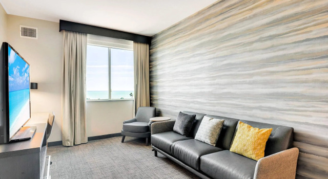 Двухместный люкс c 1 комнатой с видом на залив Residence Inn by Marriott Corpus Christi Downtown