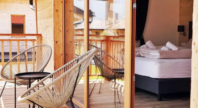 Шале Comfort с 4 комнатами с балконом Inzell Chalets with private pool