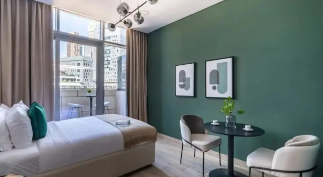 Silkhaus Modern Balcony Over Difc Studio Pool, Забронировать Апартаменты/квартира Отели Дубая с парковкой, рядом с Дубайский международный финансовый центр, Парковка