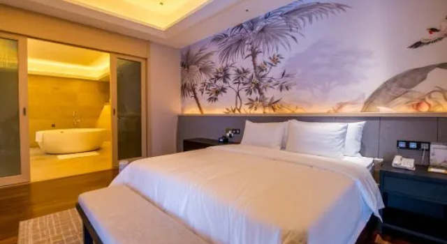 Люкс Qihe Peacock King Hot Spring Hotel