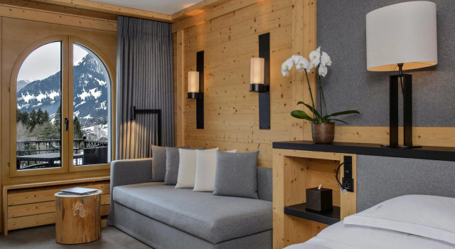 Номер Deluxe с видом на горы Park Gstaad