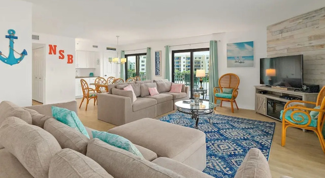 Oceanview 3 Bedroom Condo New Smyrna Beach FL, Забронировать Апартаменты/квартира Апартаменты Нью-Смирна-Бич, рядом с Пляж Нью-Смирна-Таун, Апартаменты/квартира