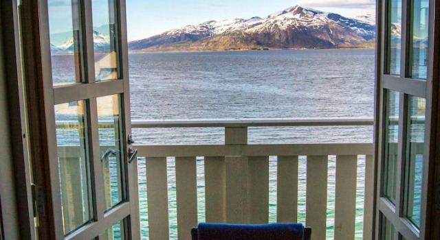 Кровать в общем номере Lofoten Gate Hostel