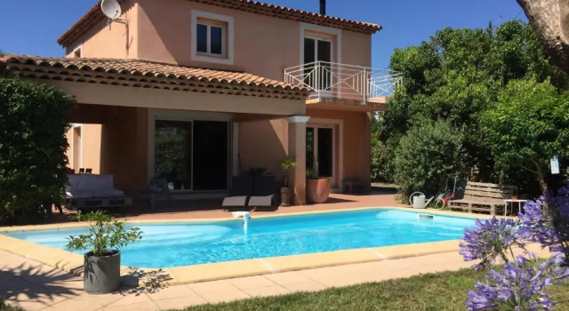 Villa 150m2 piscine apercu mer climatisée, Забронировать Вилла Каркеран Var coast