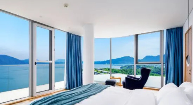 Люкс Дуплекс с 3 комнатами с видом на озеро Huangshan Taiping Lake Landscape Impression Art Apartment