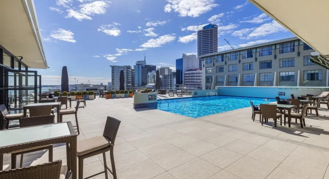 Sea view studio with pool and gym, Rezerwuj Hotel Auckland 