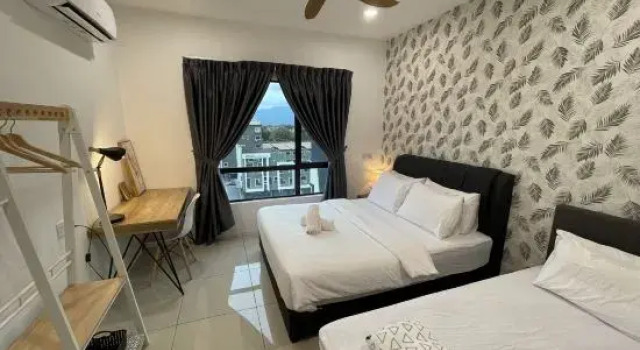 Семейный люкс с видом на город Ipoh City Centre Manhattan Condo Pool View NEW Unit