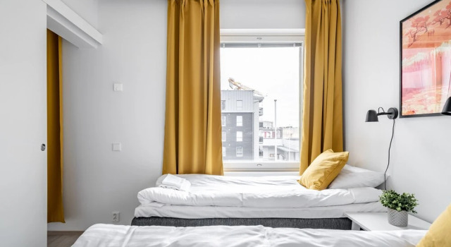 Апартаменты Standard с 2 комнатами с балконом Hiisi Homes Turku Ratapiha