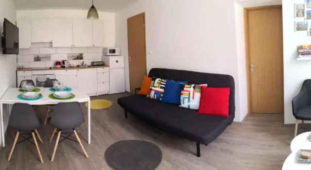 Апартаменты Цокольный этаж c 1 комнатой Green Garden Plus Apartman