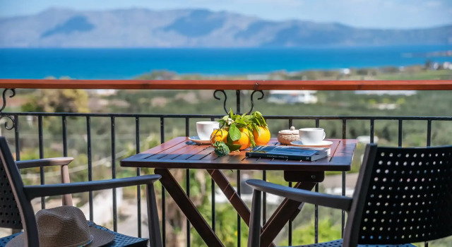 Двухместный номер Deluxe с видом на море Kaliviani Traditional Hotel