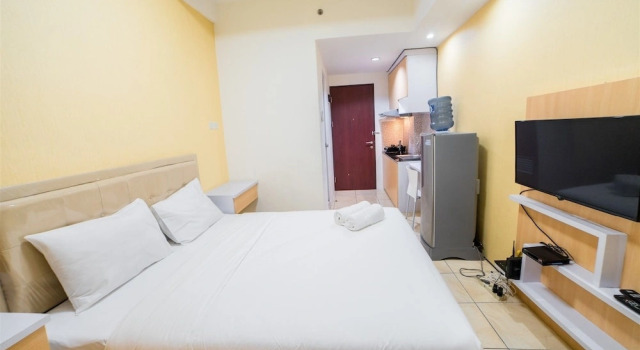 Minimalist Studio Apartment at Tamansari Panoramic Apartment By Travelio, Prenota Appartamento Bandung West Java