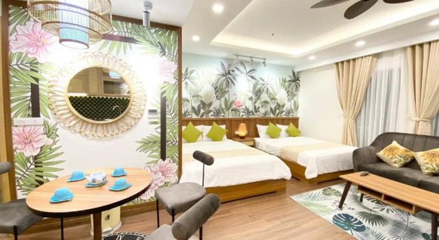 FLC SEA TOWER 2 giường đôi giá rẻ cho gia đình, nhóm bạn 4 người