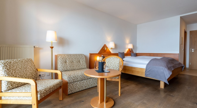 Двухместный номер Comfort с балконом и с видом на озеро Biohotel Eggensberger
