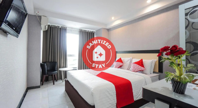 Кровать в общем номере OYO 1318 Hotel Prince Boulevard