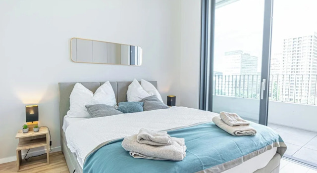 Premium 2BR & 1LR Apt with Skyline View, Забронировать Апартаменты/квартира Братислава Братиславский край