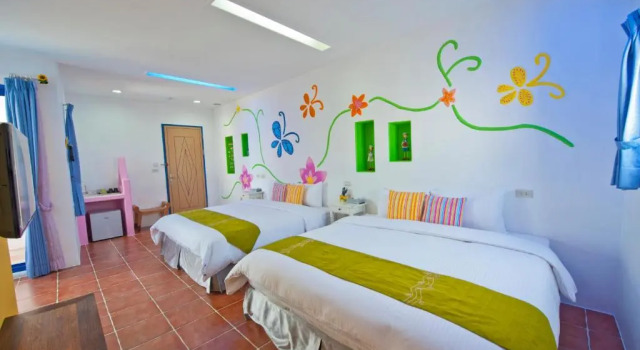 Четырёхместный номер Standard с видом на горы Haisu Homestay