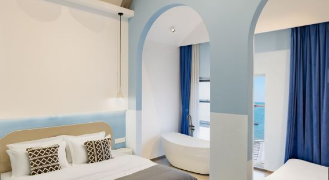 Семейный люкс с видом на океан Sanmengji Ocean View Garden Resort Hotel (Xixiakou Zoo Branch)