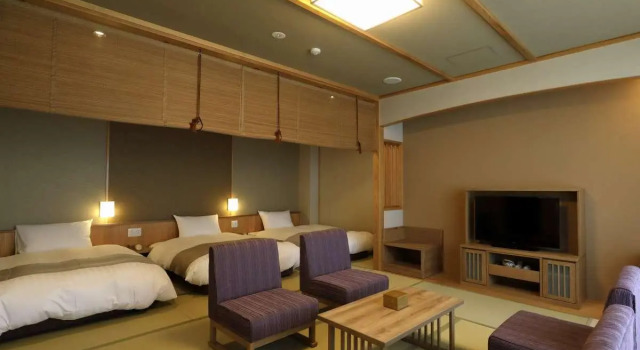 Кровать в общем номере (женский номер) Yukemuri no yado Inazumi onsen